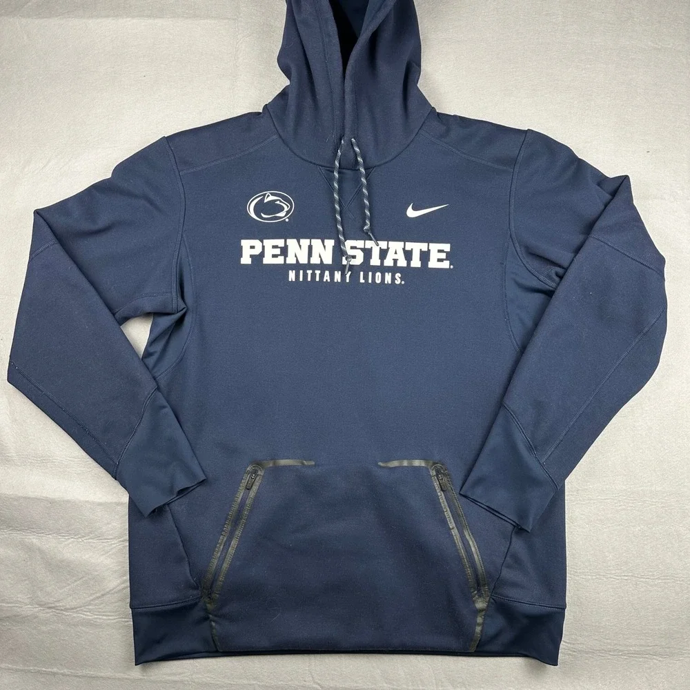 Nike Penn State Nittany Lions Dri-FIT Hoodie Navy Blue Mens Large 893163-419